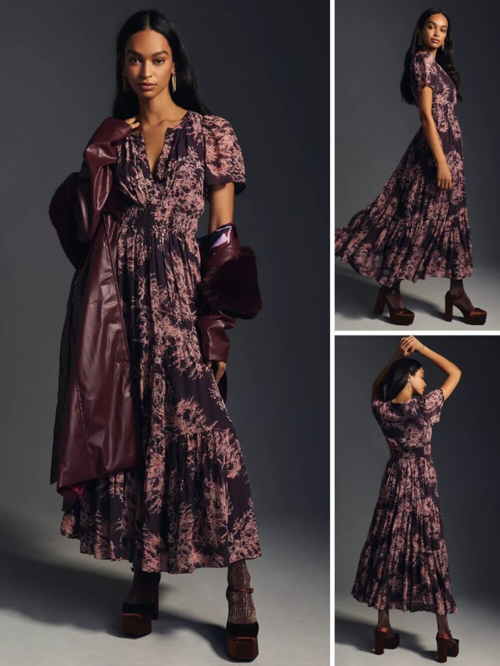 Anthropologie Somerset Maxi Dress Chiffon Edition - Picture 3 of 4